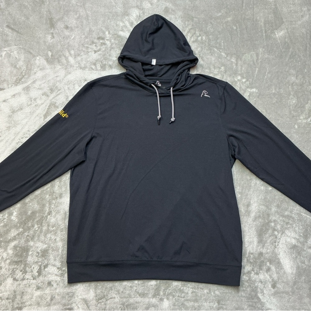 Rhoback Hesi Performance Hoodie Men's Size XL Stretch Lightweight Black  golf